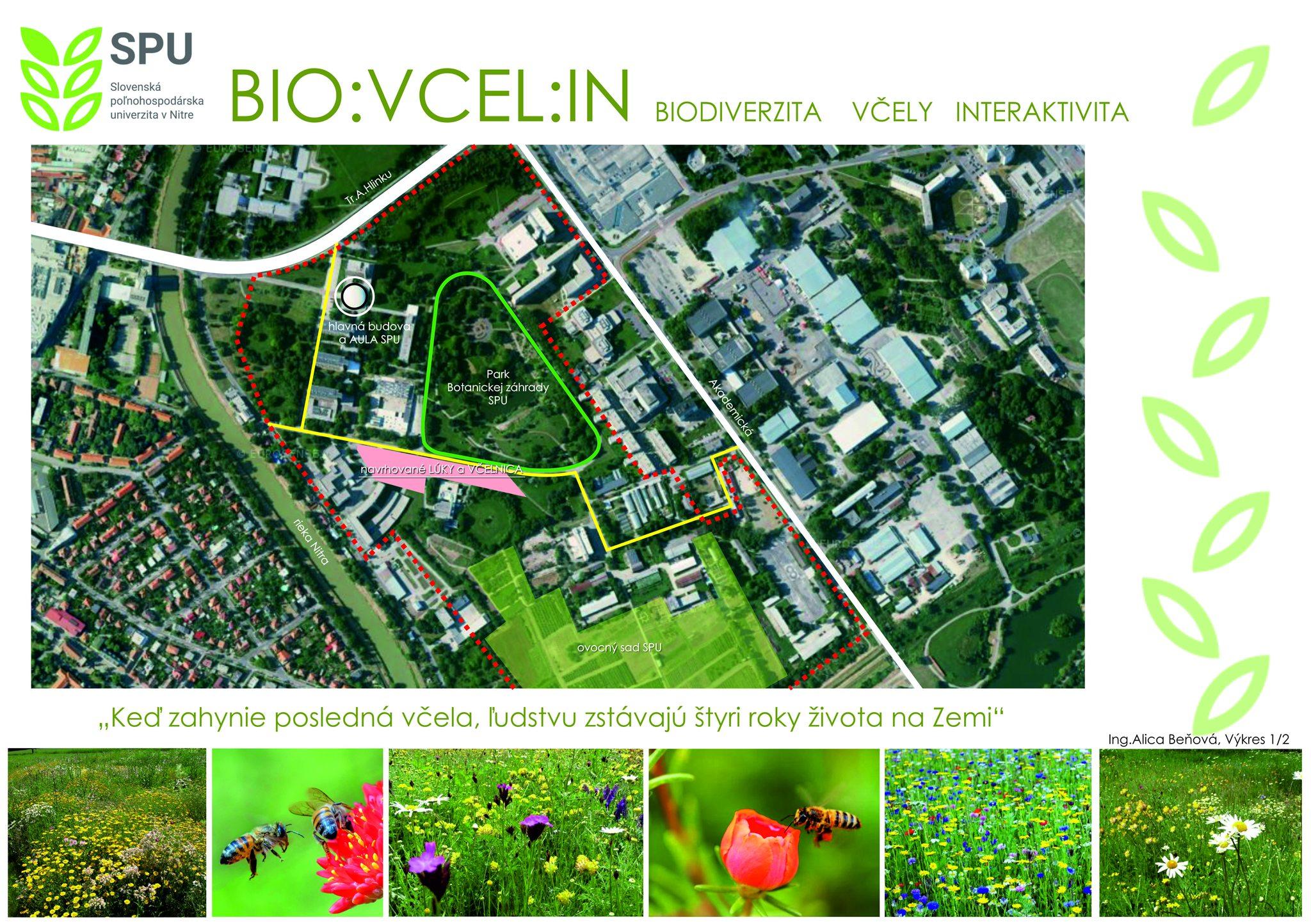 Projekt BIO:VCEL:IN v univerzitnom areále SPU Nitra